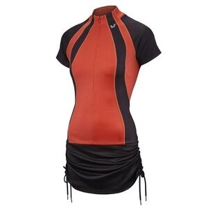 Liv Coral and Black Long Top Biking Short Sleeve Shirt Size XL Cycling